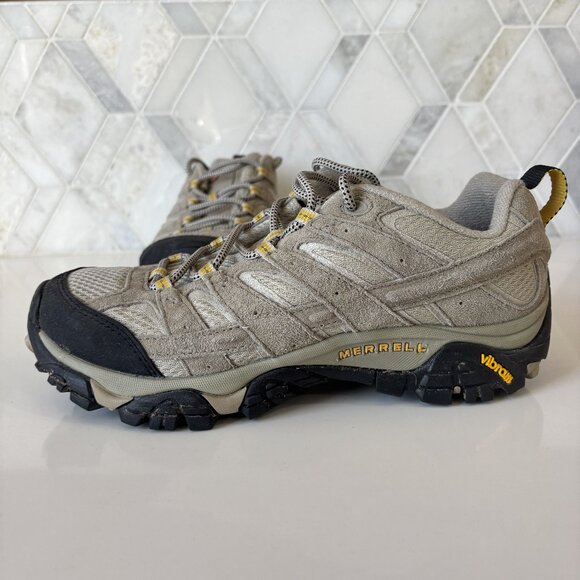 8.5 Moab 2 Soft Thick Rubber Hiking Active Lace Up Padded Round Toe Low Top Shoe - Picture 5 of 10